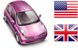 腦力謎題--美國和英國的車子